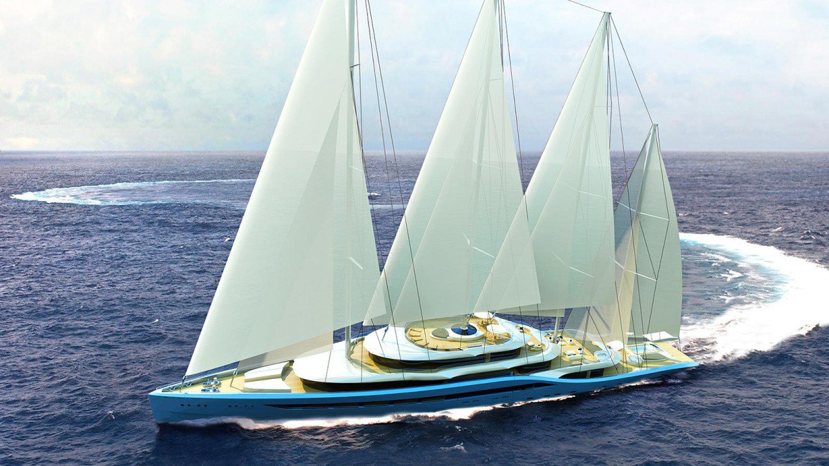 project atlas is the concept for an 110m sailing yacht