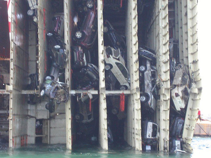 Disasters at sea involving car carrier ships