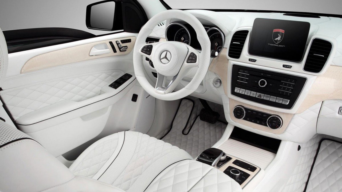 This allwhite Mercedes GLE interior can’t even be killed with fire