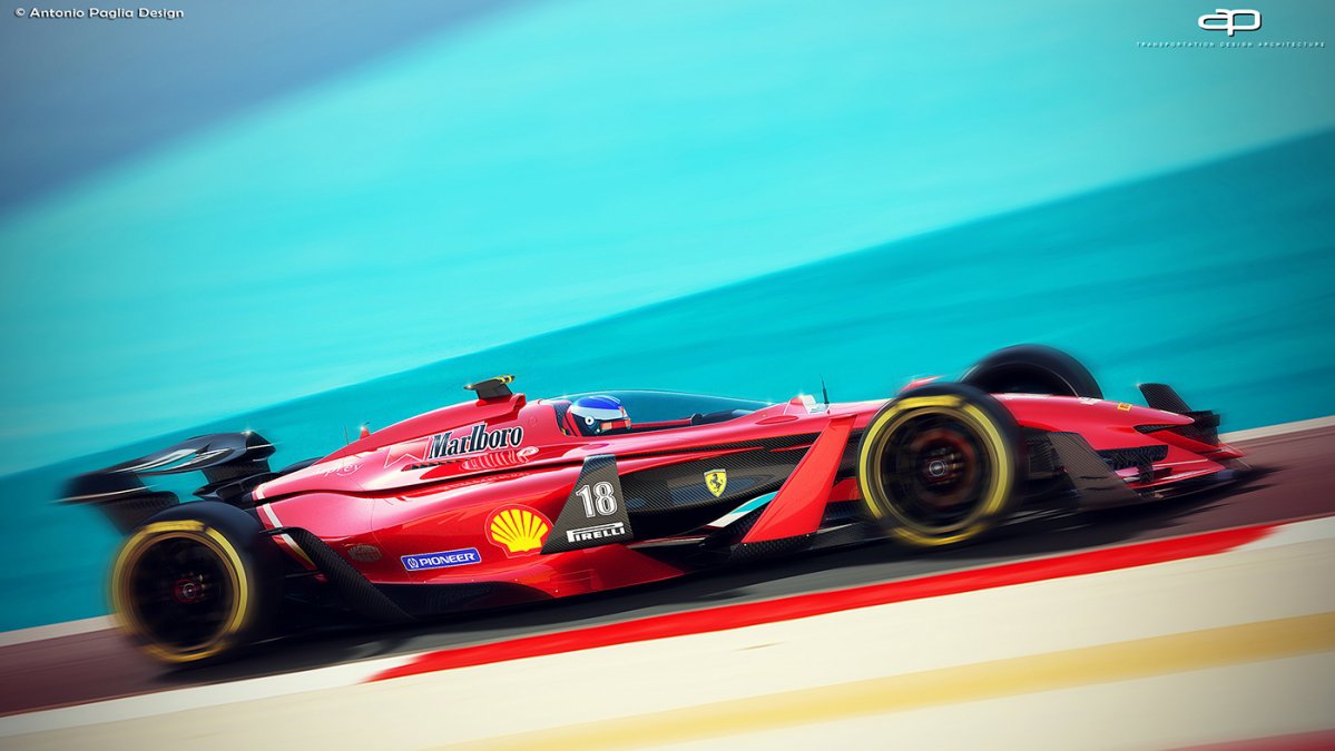 Artist envisions awesome futuristic F1 racing cars from 2025
