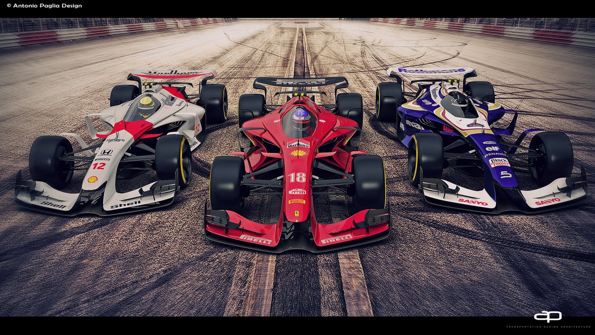Artist envisions awesome futuristic F1 racing cars from 2025