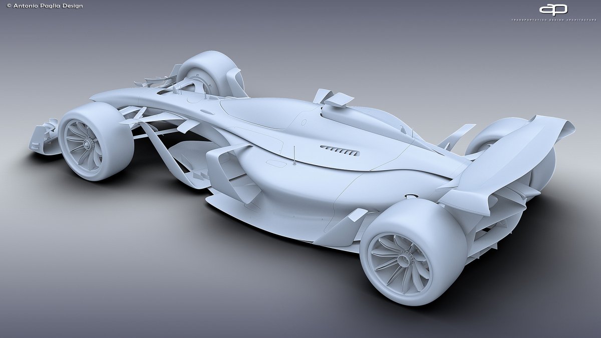 Artist envisions awesome futuristic F1 racing cars from 2025