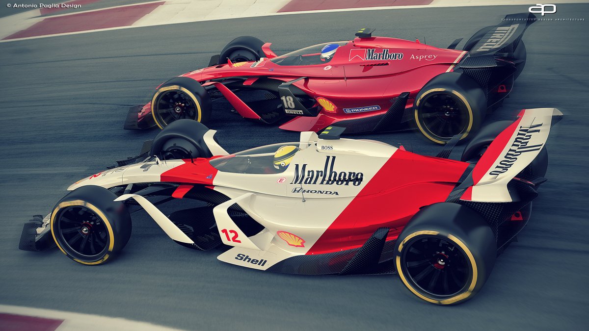 Artist envisions awesome futuristic F1 racing cars from 2025