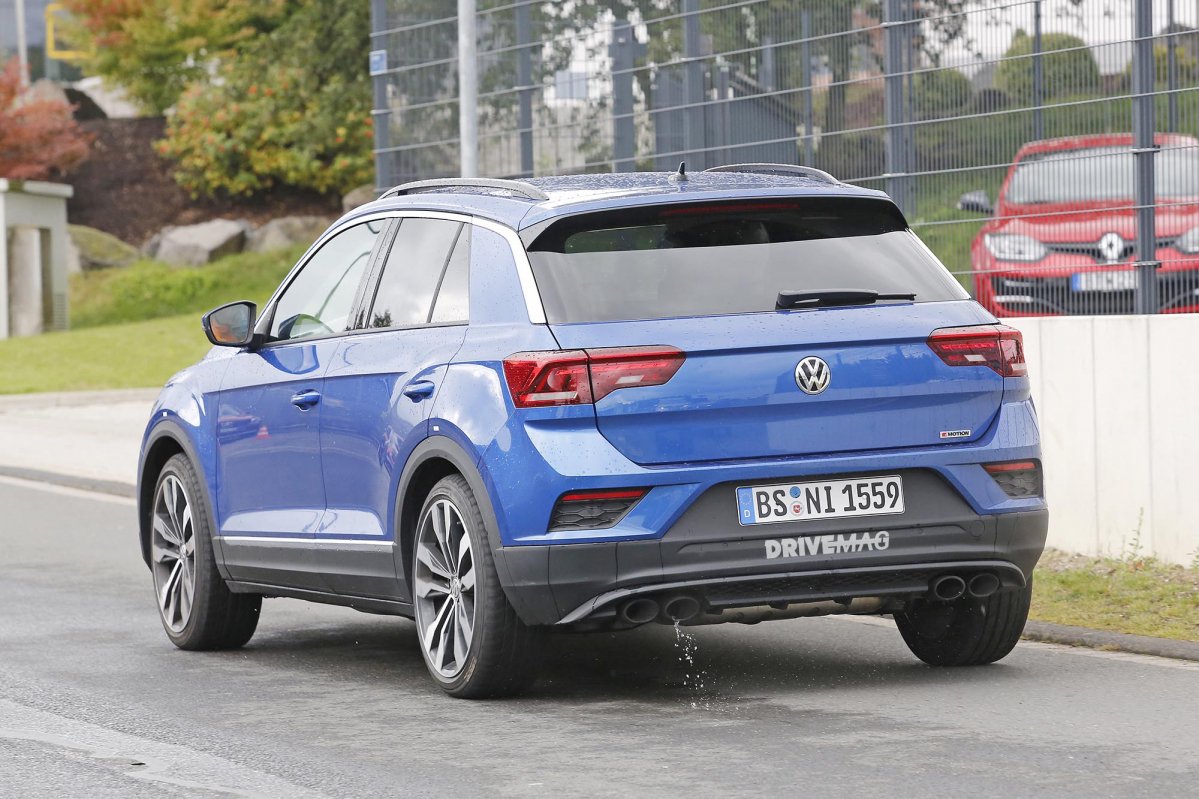 VW T-Roc R first spy shots