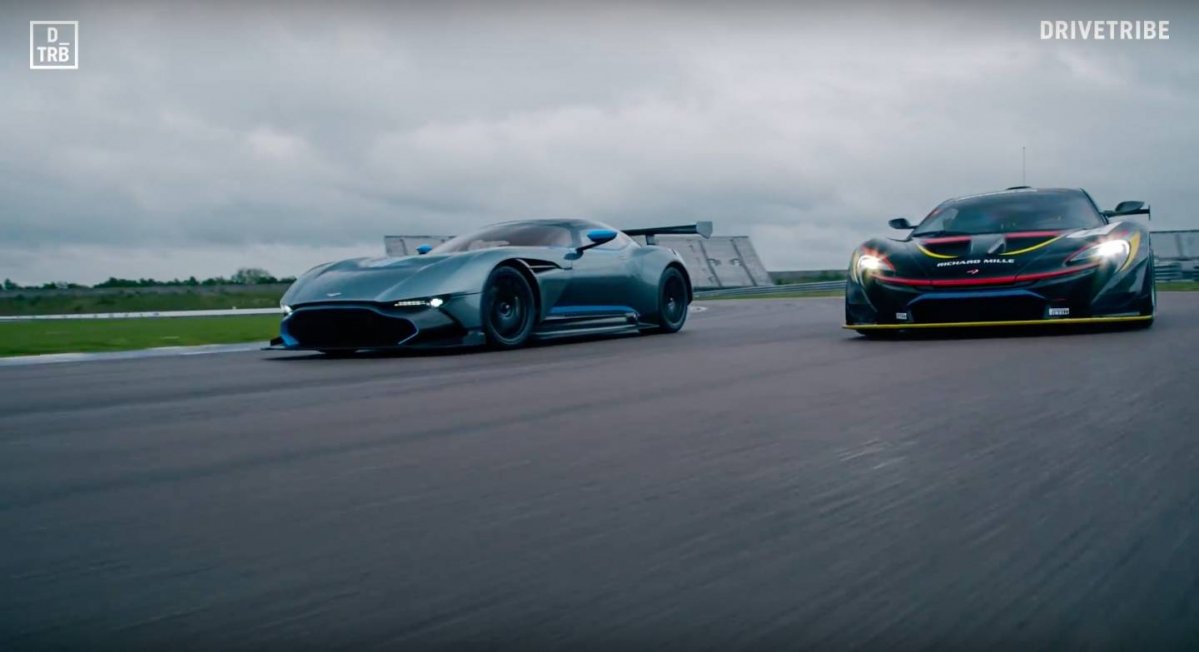 Mclaren P1 Gtr Takes On Aston Martin Vulcan In Spectacular