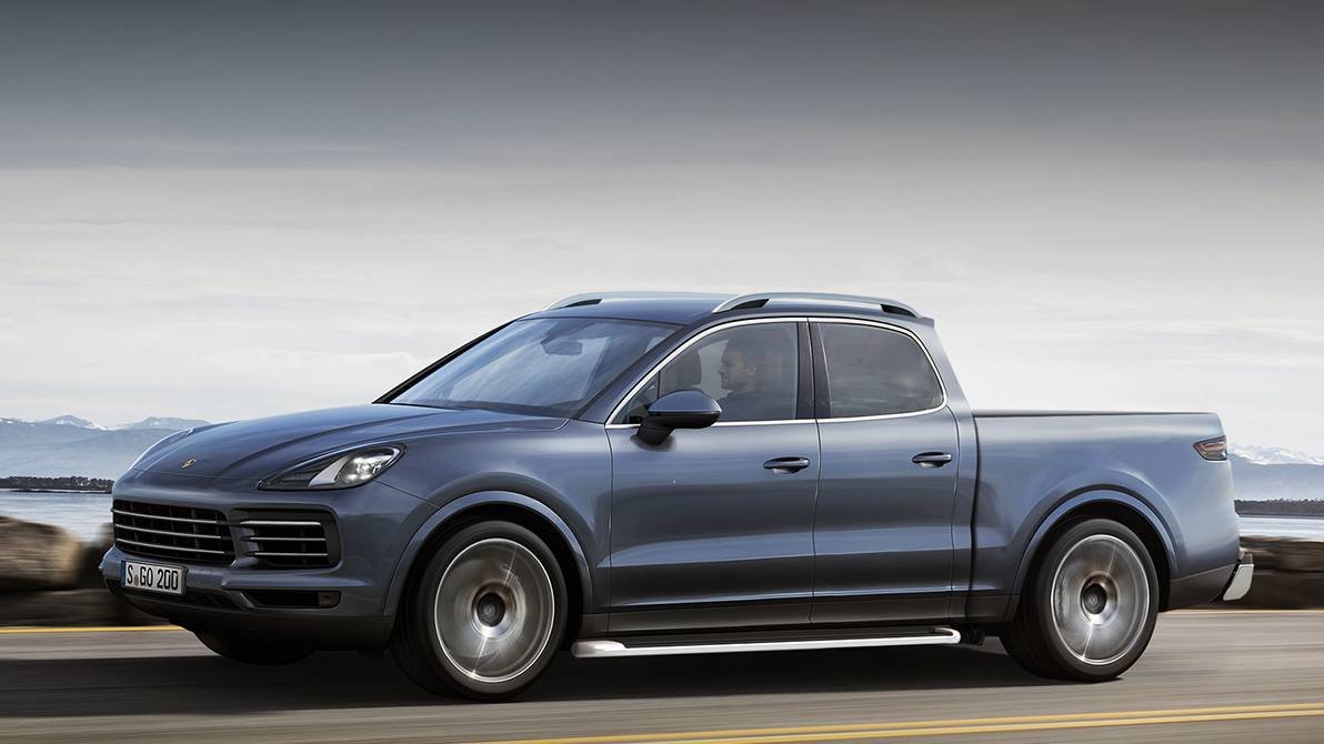 Would A Porsche Cayenne SUV Turned Pickup Truck Surprise Anyone 