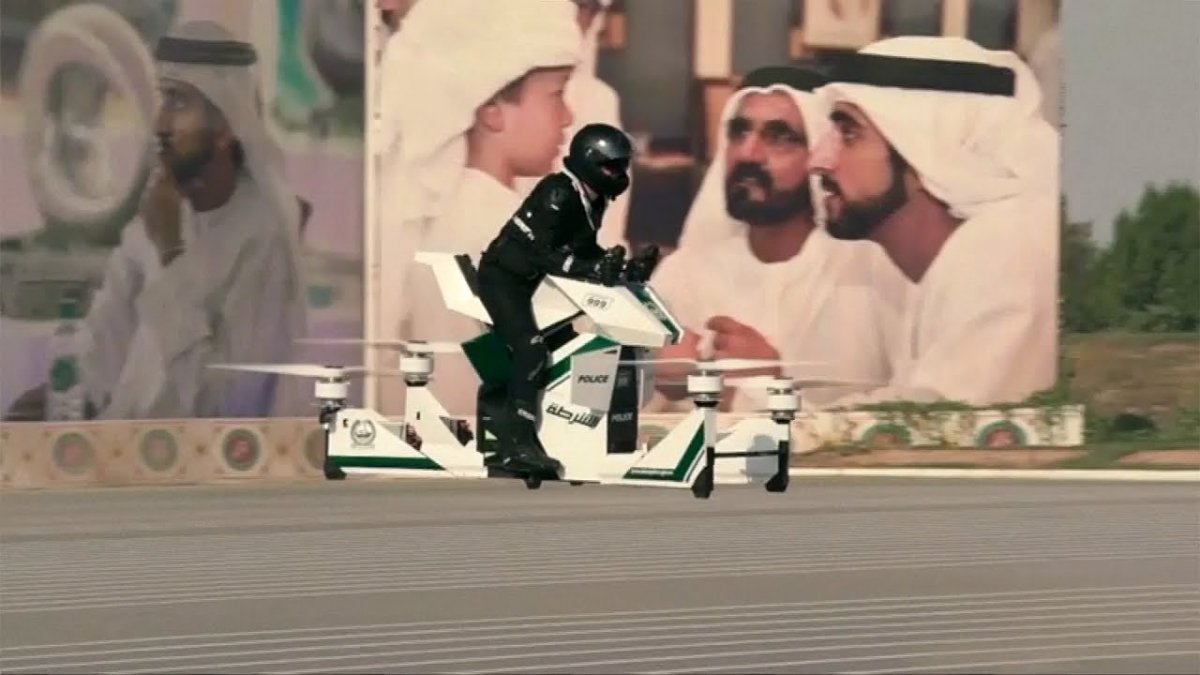 flying police motorcycle