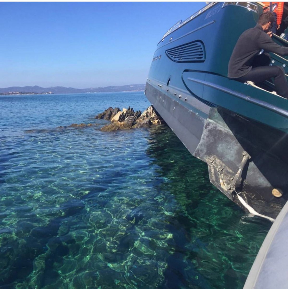 yacht crash sardinia