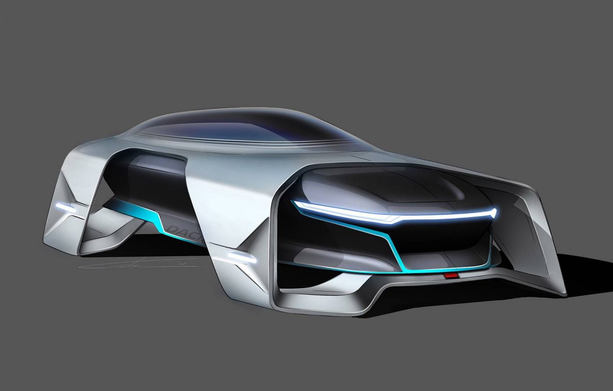 Young Romanian designer envisions futuristic Dacia EF-Vision 2050 self