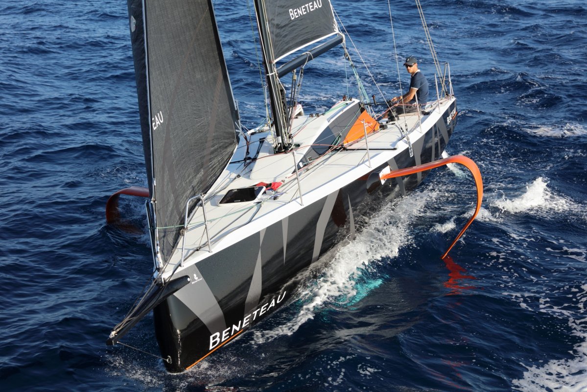 Foiling monohull Beneteau Figaro 3 takes to the water