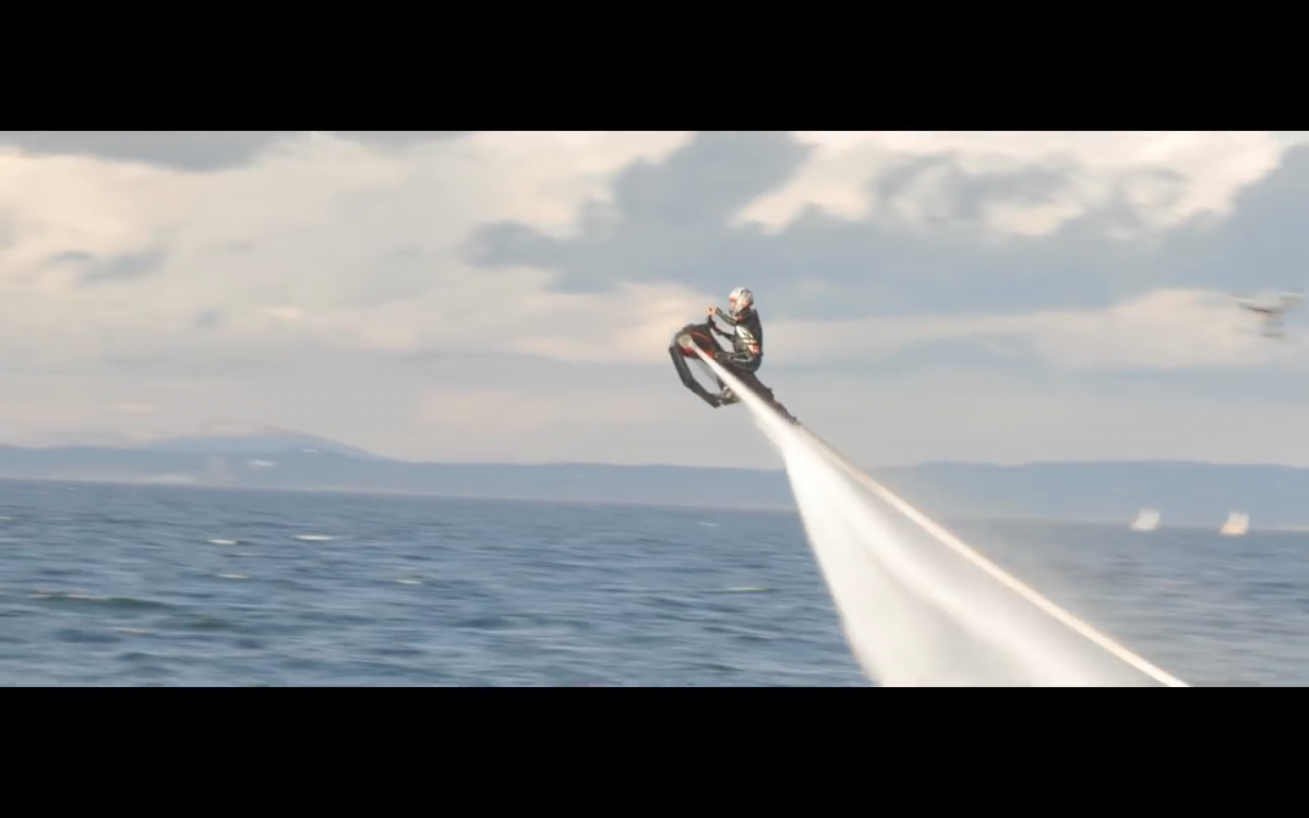 Ride the waves on the Zapata Flyride water bike