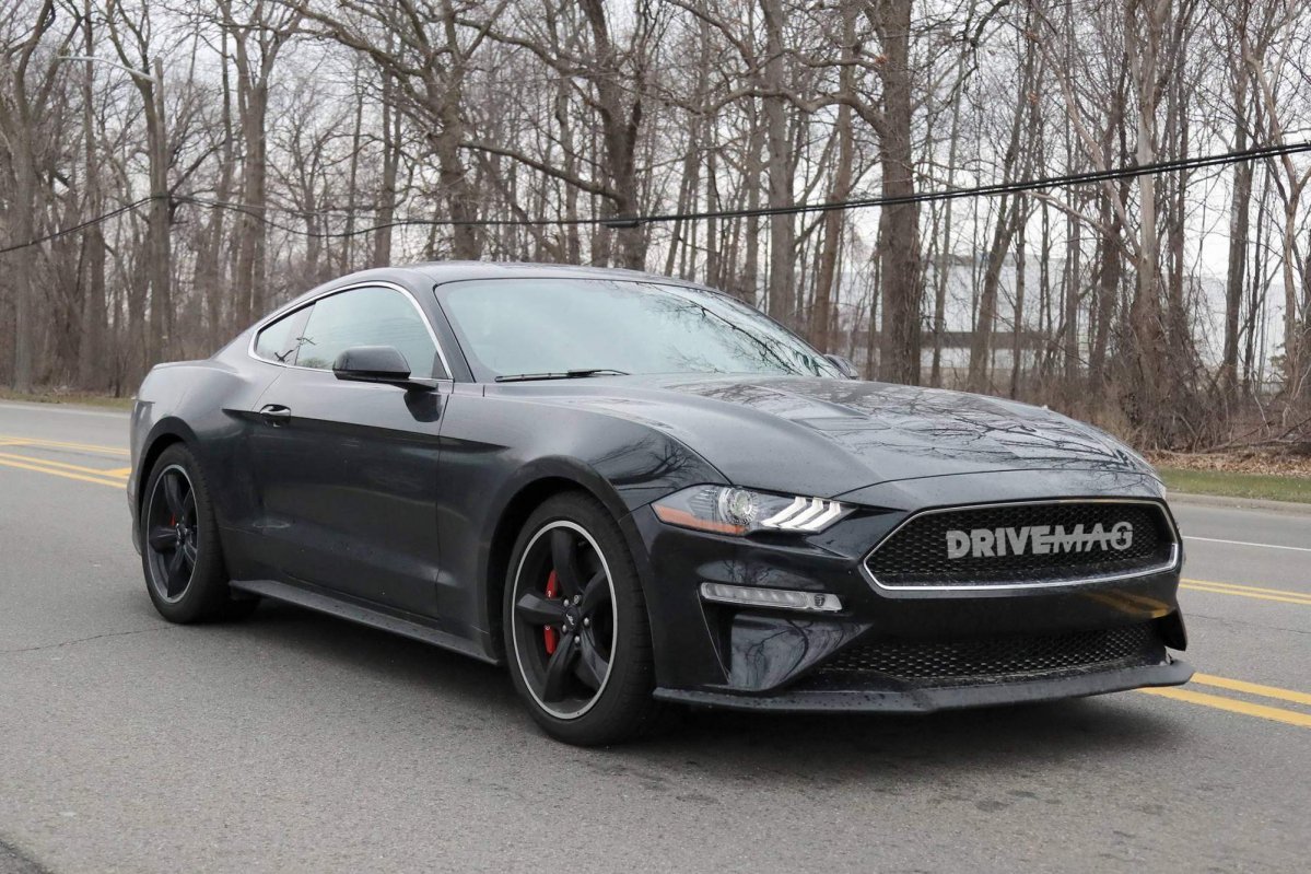 Check out the first photos of the 2019 Ford Mustang Bullitt in Shadow Black
