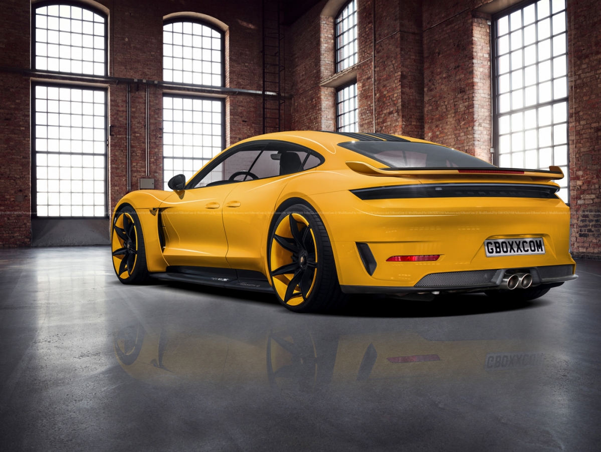 someone envisioned what a limited edition porsche taycan could look like