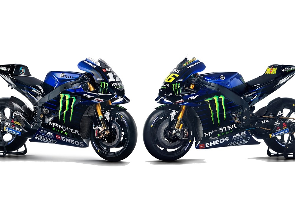 Rossi and Yamaha  changed the livery  for 2019 